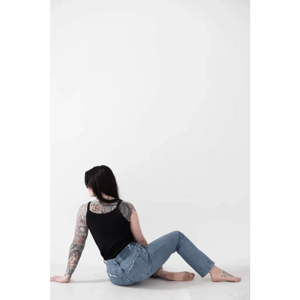 Mom Tank in Jet Black by Polished Prints