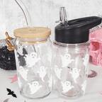 Mommy and Me Matching Halloween Ghost Cups Drinkware La Vie Bien Mommy and Me Matching Halloween Ghost Cups