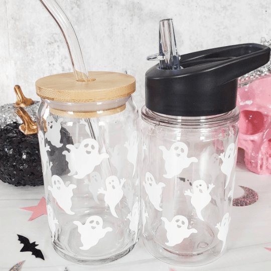 Mommy and Me Matching Halloween Ghost Cups Drinkware La Vie Bien Mommy and Me Matching Halloween Ghost Cups