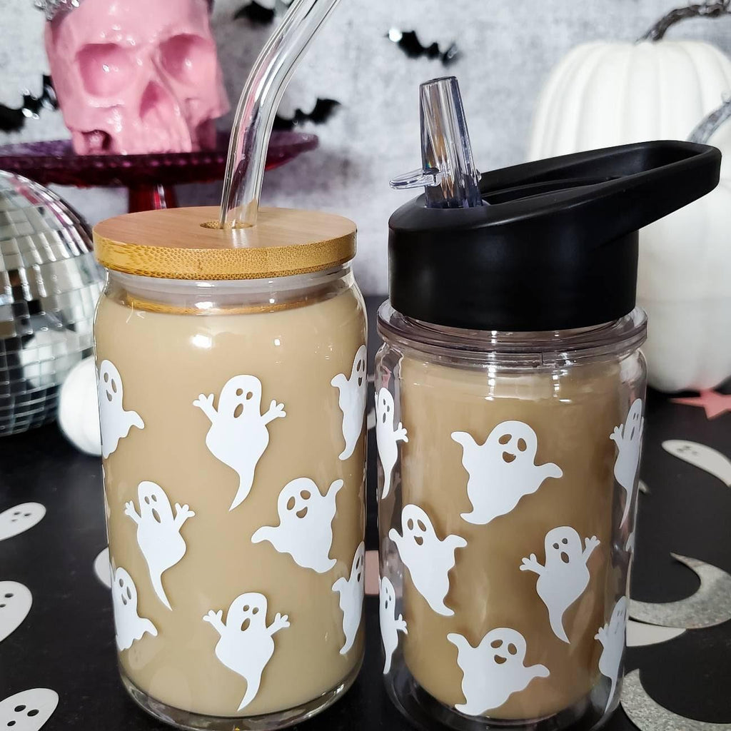 Mommy and Me Matching Halloween Ghost Cups Drinkware La Vie Bien Mommy and Me Matching Halloween Ghost Cups