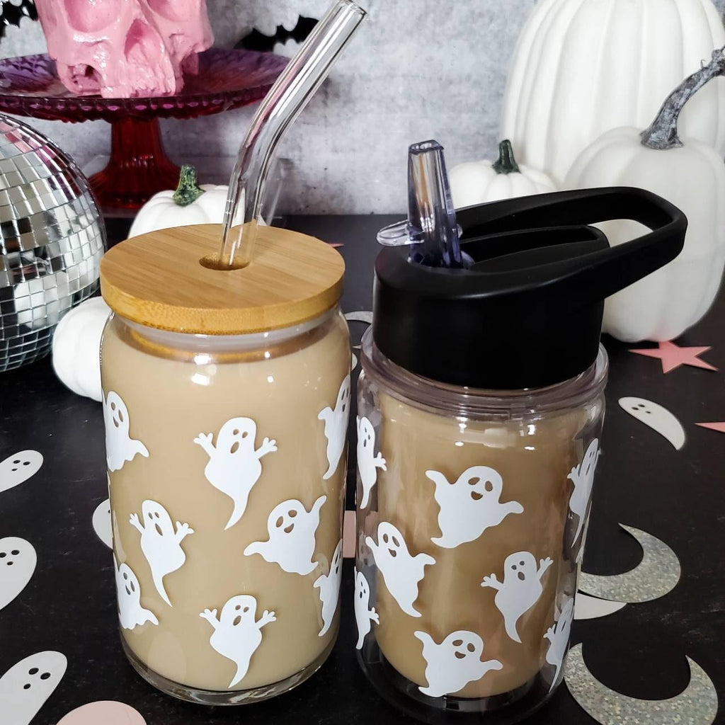 Mommy and Me Matching Halloween Ghost Cups Drinkware La Vie Bien Mommy and Me Matching Halloween Ghost Cups