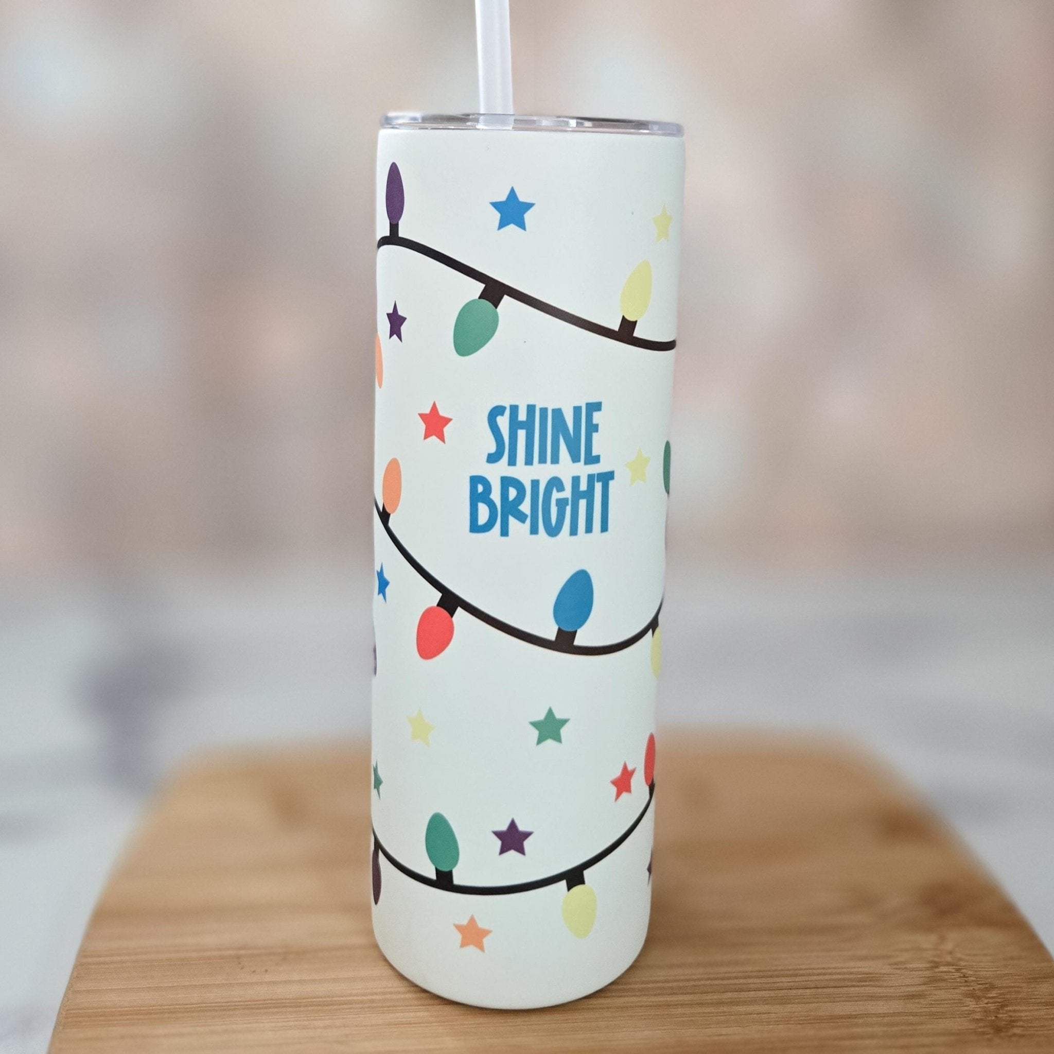 Mommy and Me Shine Bright Christmas Glow - in - the - Dark Tumbler Set Drinkware La Vie Bien Mommy and Me Shine Bright Christmas Glow - in - the - Dark Tumbler Set