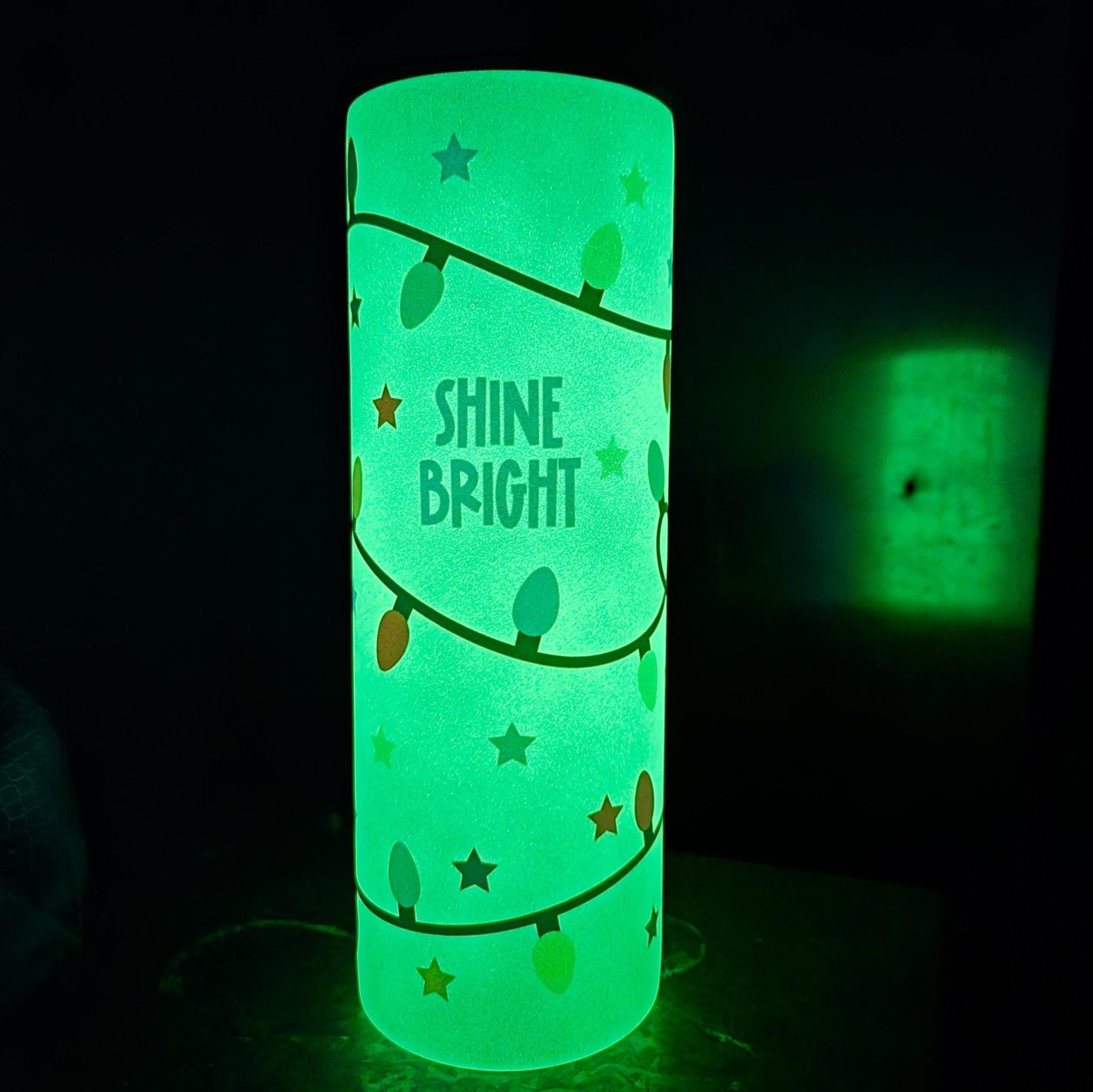Mommy and Me Shine Bright Christmas Glow - in - the - Dark Tumbler Set Drinkware La Vie Bien Mommy and Me Shine Bright Christmas Glow - in - the - Dark Tumbler Set
