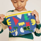 Mon Coeur Recycled Zipper Pouch Pencil Case La Vie Bien Mon Coeur Recycled Zipper Pouch