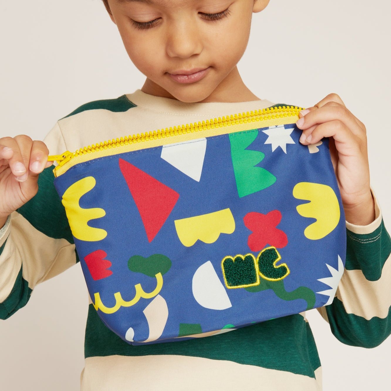 Mon Coeur Recycled Zipper Pouch Pencil Case La Vie Bien Mon Coeur Recycled Zipper Pouch