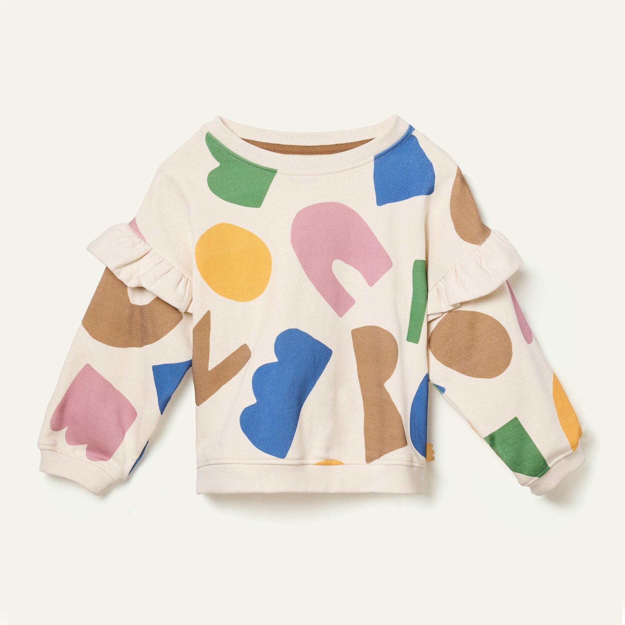 Mon Coeur Ruffled Sweatshirt Sweatshirt La Vie Bien Mon Coeur Ruffled Sweatshirt