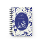 Mon mariage French Elegant Floral Spiral Notebook for Wedding planning Paper products La Vie Bien Mon mariage French Elegant Floral Spiral Notebook for Wedding planning
