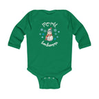 Mon petit bonhomme de neige baby bodysuit by Printify