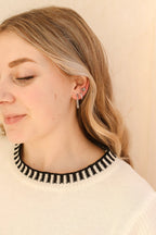 Monarch Flat Back Stud by Rose & Clay