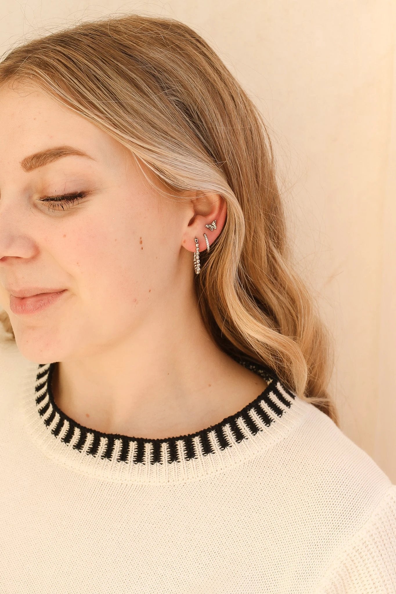 Monarch Flat Back Stud by Rose & Clay