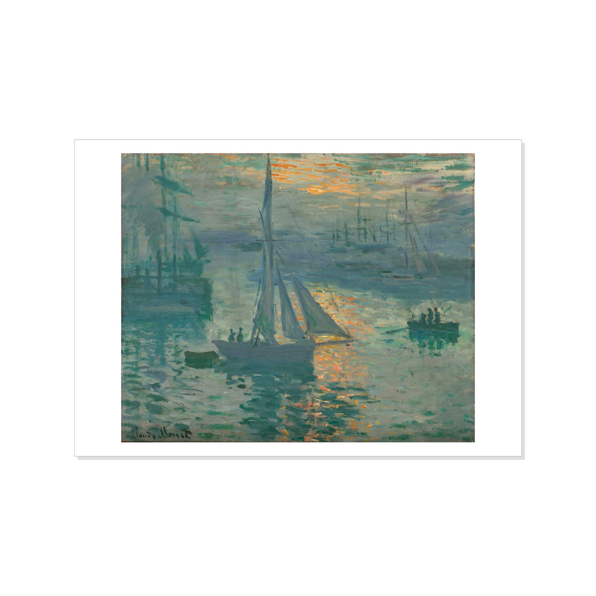 Monet - Sunrise - Postcard STATIONERY La Vie Bien Monet - Sunrise - Postcard