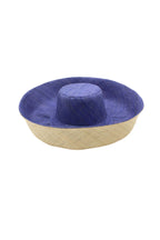 Monica 7" Wide Brim Two Tone Packable Straw Sun Hat La Vie Bien Monica 7" Wide Brim Two Tone Packable Straw Sun Hat