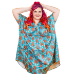 Monkey Business Midi Caftan in Blue Hawaiian Caftan La Vie Bien Monkey Business Midi Caftan in Blue Hawaiian