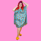 Monkey Business Midi Caftan in Blue Hawaiian Caftan La Vie Bien Monkey Business Midi Caftan in Blue Hawaiian
