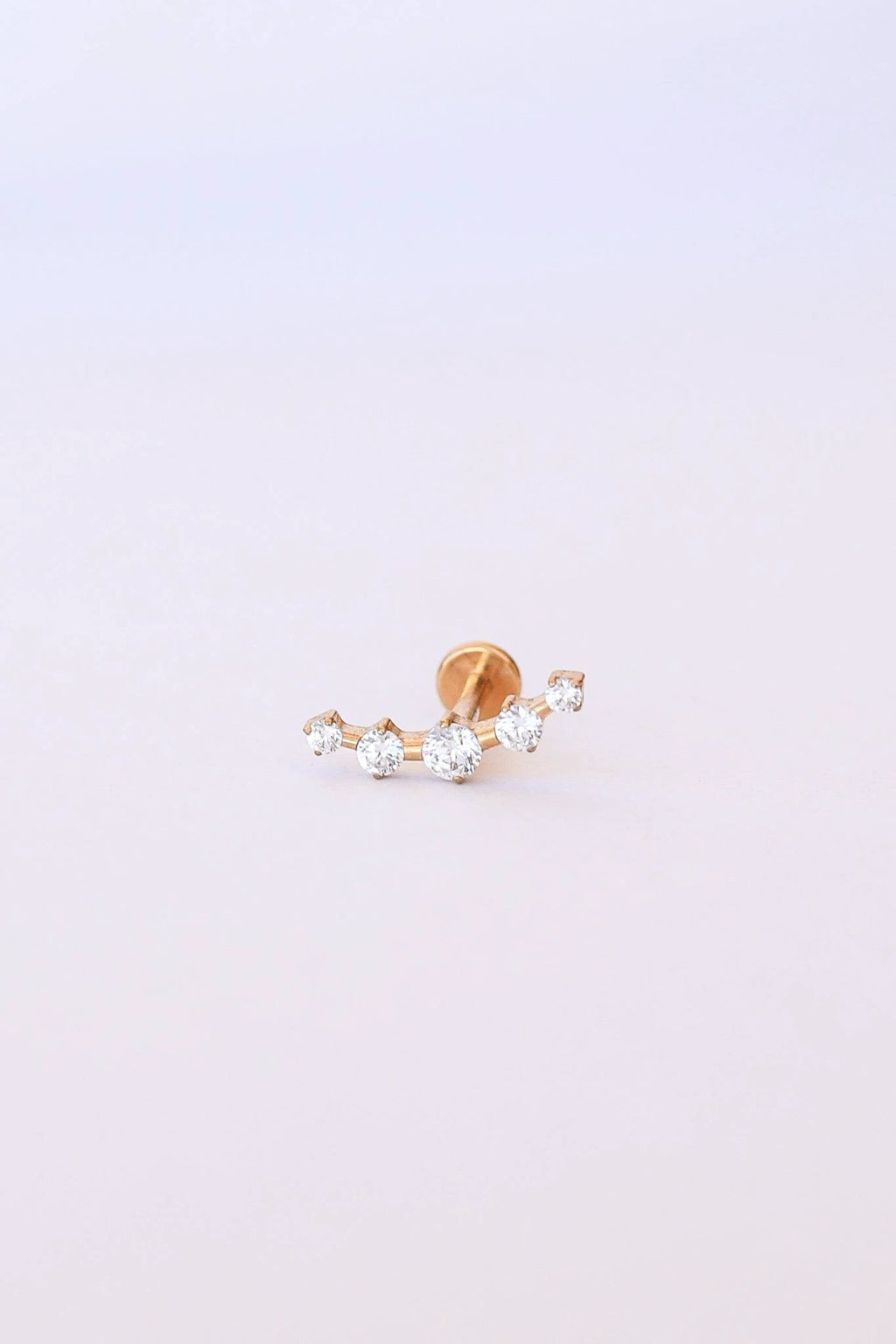 Monroe Flat Back Stud by Rose & Clay