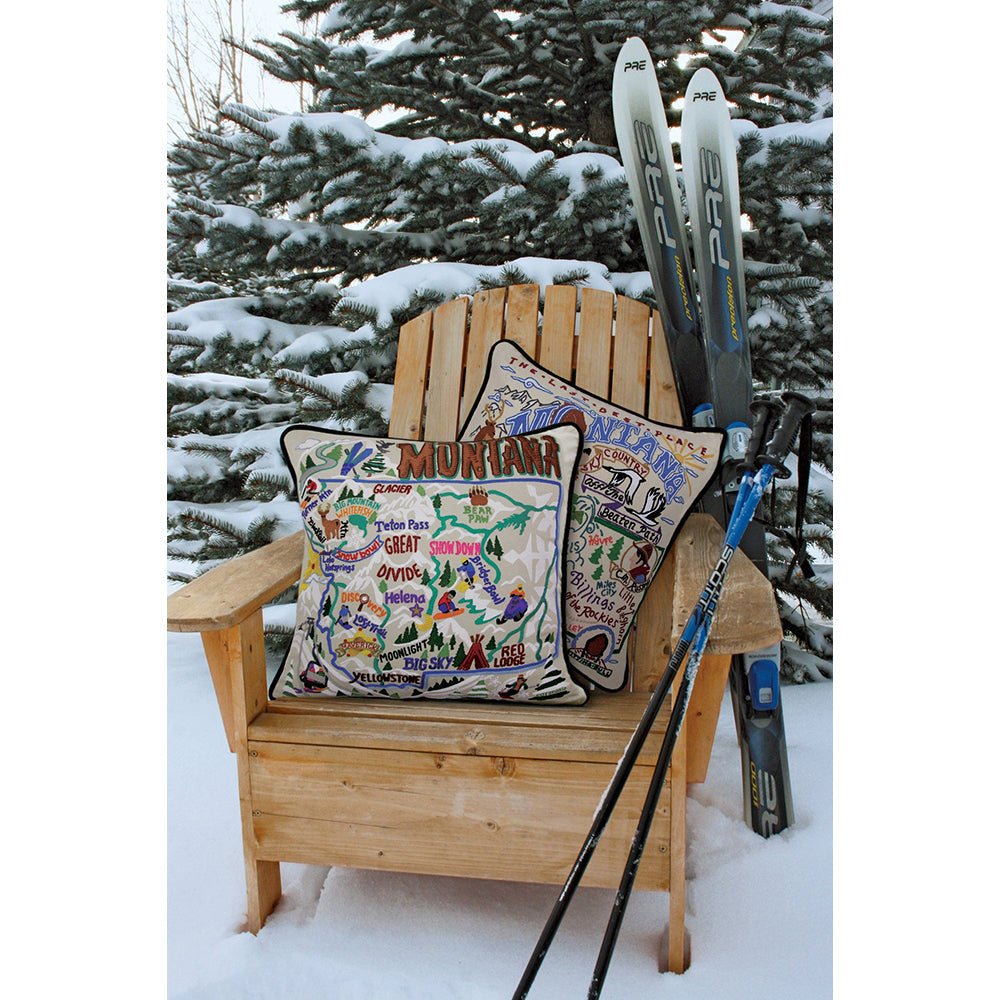 Montana Hand - Embroidered Pillow Pillows La Vie Bien Montana Hand - Embroidered Pillow