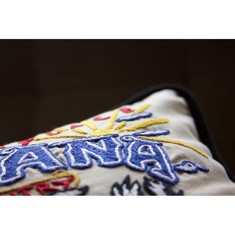 Montana Hand - Embroidered Pillow Pillows La Vie Bien Montana Hand - Embroidered Pillow