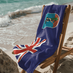 Montserrat Flag Beach Towel Beach Towel (Generic Brand) La Vie Bien Montserrat Flag Beach Towel