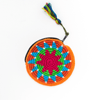Moon Crochet Multicolor Handmade Coin Purse - Guatemala Coin Purses La Vie Bien Moon Crochet Multicolor Handmade Coin Purse - Guatemala