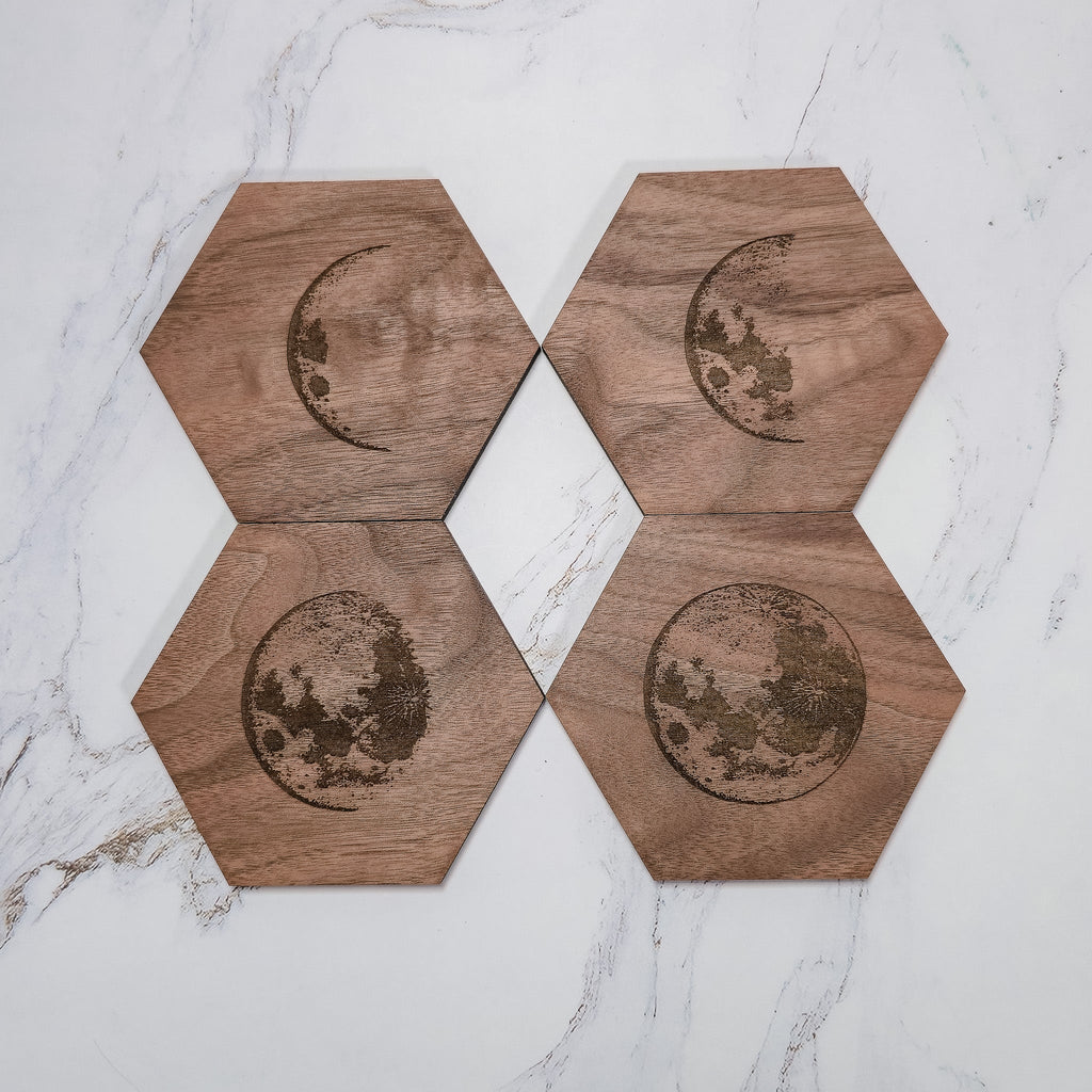 Moon Phase Coaster Coasters La Vie Bien Moon Phase Coaster