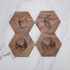 Moon Phase Coaster Coasters La Vie Bien Moon Phase Coaster