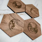 Moon Phase Coaster Coasters La Vie Bien Moon Phase Coaster