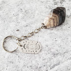 Moon Phases Dark Amethyst Keychain Keychains La Vie Bien Moon Phases Dark Amethyst Keychain