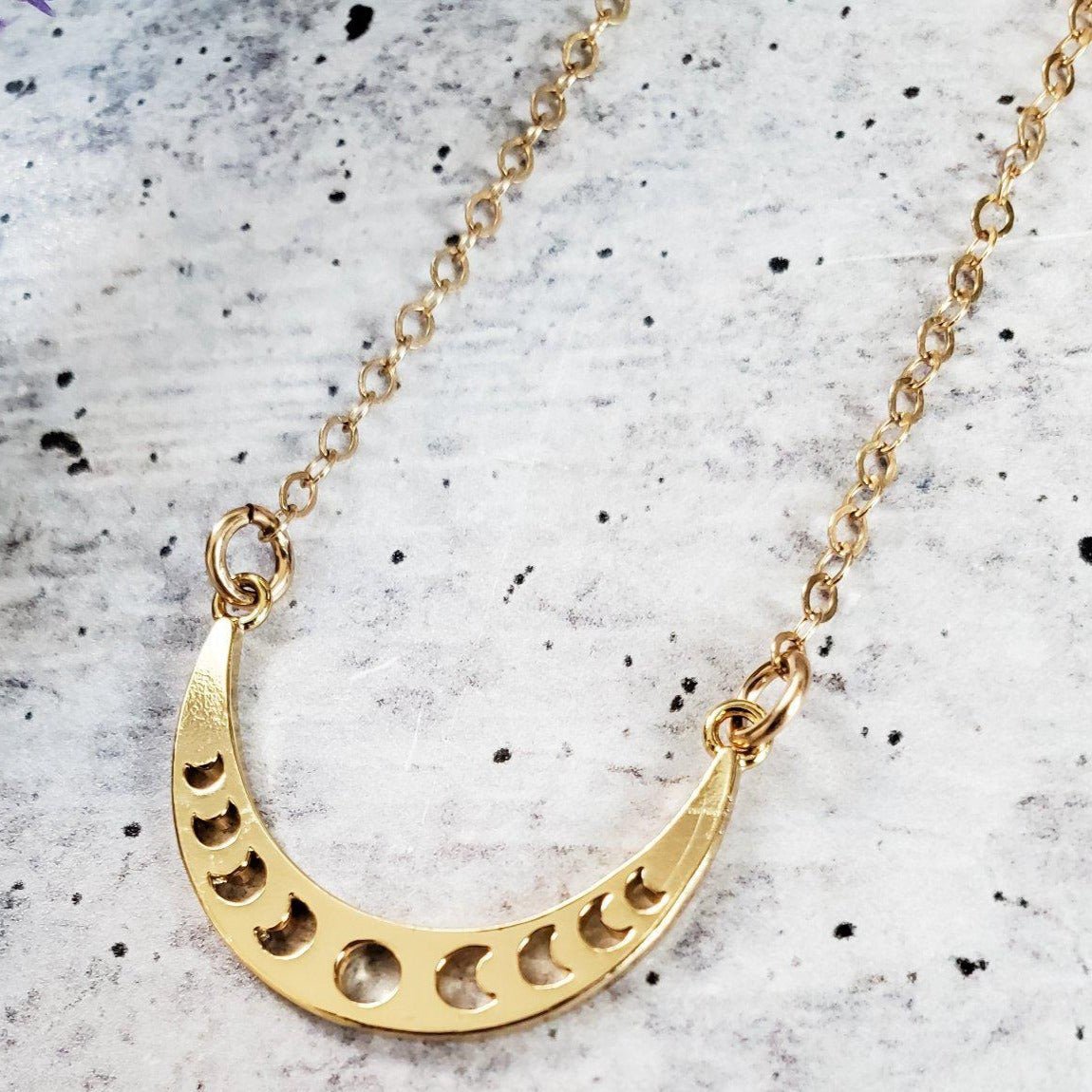 Moon Phases Gold Layering Necklace La Vie Bien Moon Phases Gold Layering Necklace