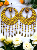 Moon & Tassel Hanging, Set of 2 Festive Decor La Vie Bien Moon & Tassel Hanging, Set of 2