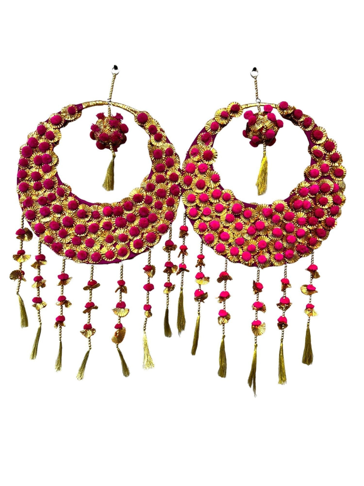 Moon & Tassel Hanging, Set of 2 Festive Decor La Vie Bien Moon & Tassel Hanging, Set of 2