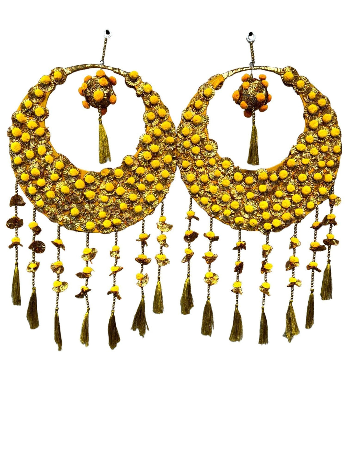 Moon & Tassel Hanging, Set of 2 Festive Decor La Vie Bien Moon & Tassel Hanging, Set of 2