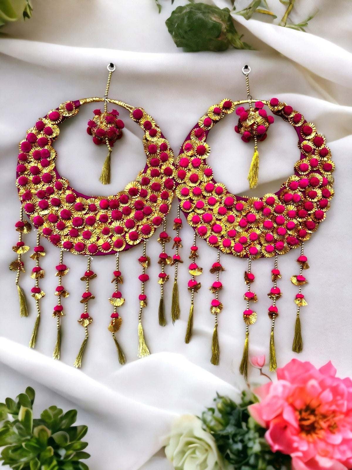 Moon & Tassel Hanging, Set of 2 Festive Decor La Vie Bien Moon & Tassel Hanging, Set of 2
