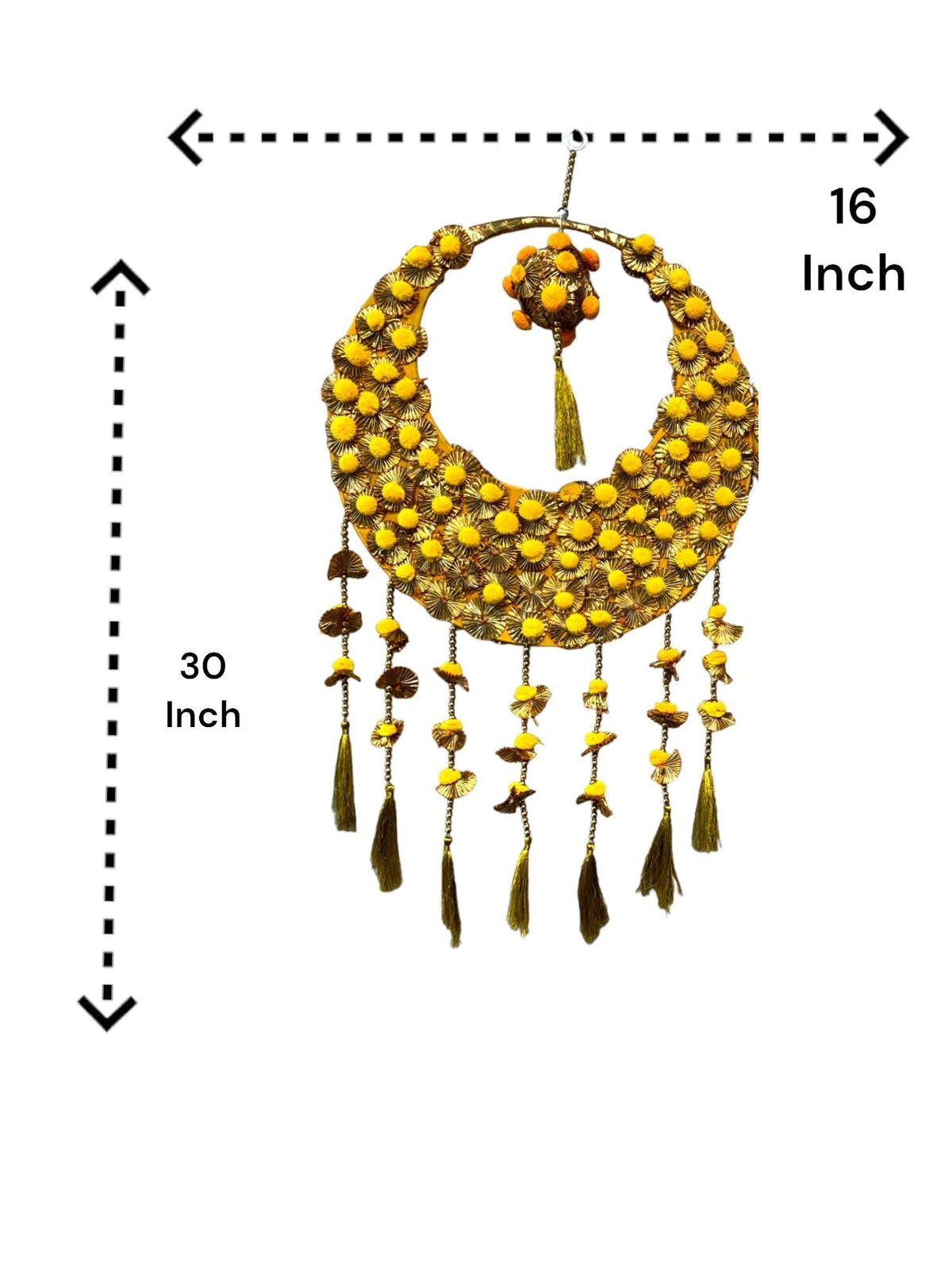 Moon & Tassel Hanging, Set of 2 Festive Decor La Vie Bien Moon & Tassel Hanging, Set of 2