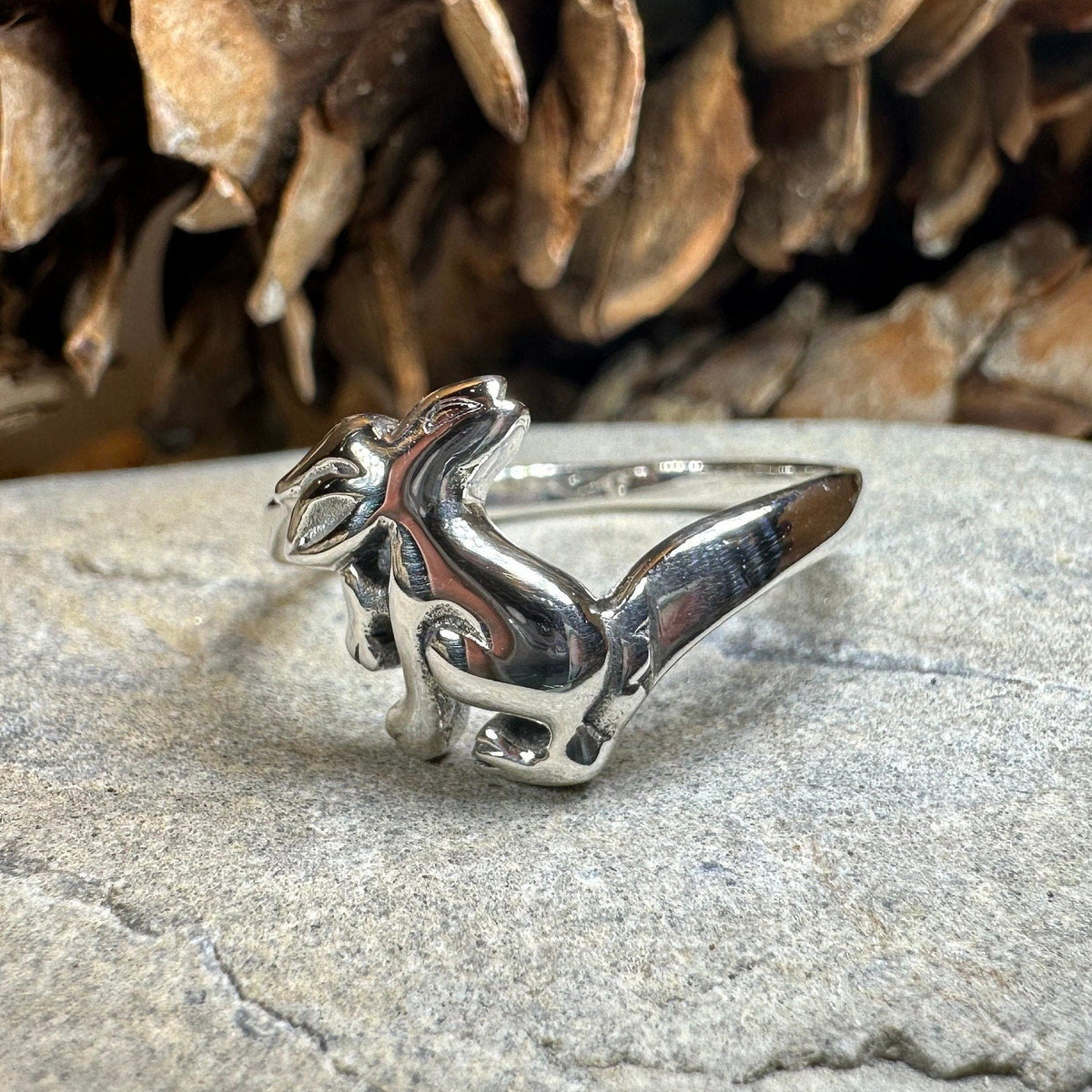 Moonlight Dancer Rabbit Ring in Sterling Silver Ring La Vie Bien Moonlight Dancer Rabbit Ring in Sterling Silver
