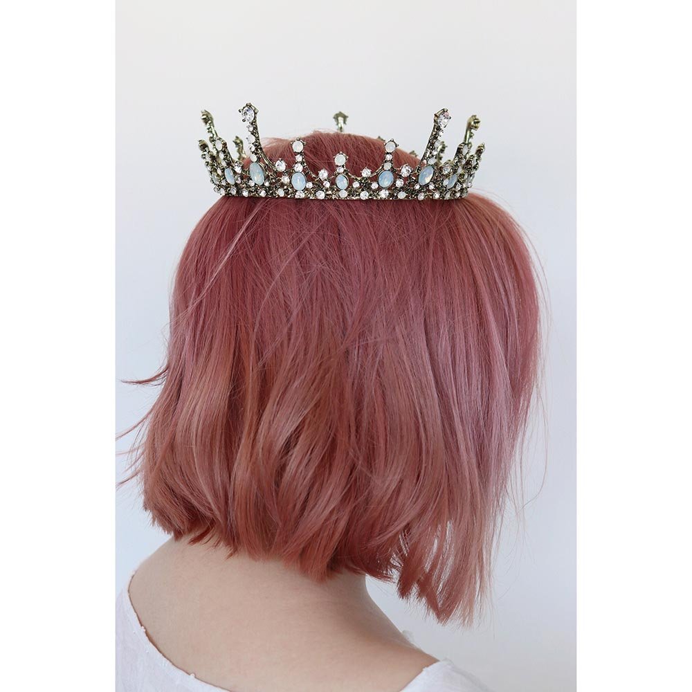 Moonlight Ice Queen Royalty Crown Tiara in Opal and Champagne Gold or Silver (2 Options) Accessories La Vie Bien Moonlight Ice Queen Royalty Crown Tiara in Opal and Champagne Gold or Silver (2 Options)
