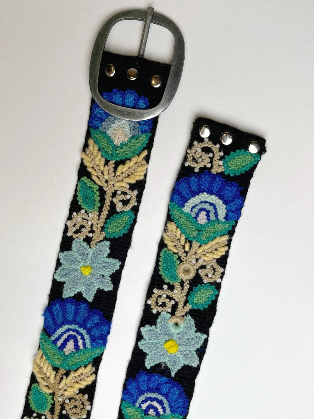 Moonlit Garden Embroidered Belt by Ash & Rose