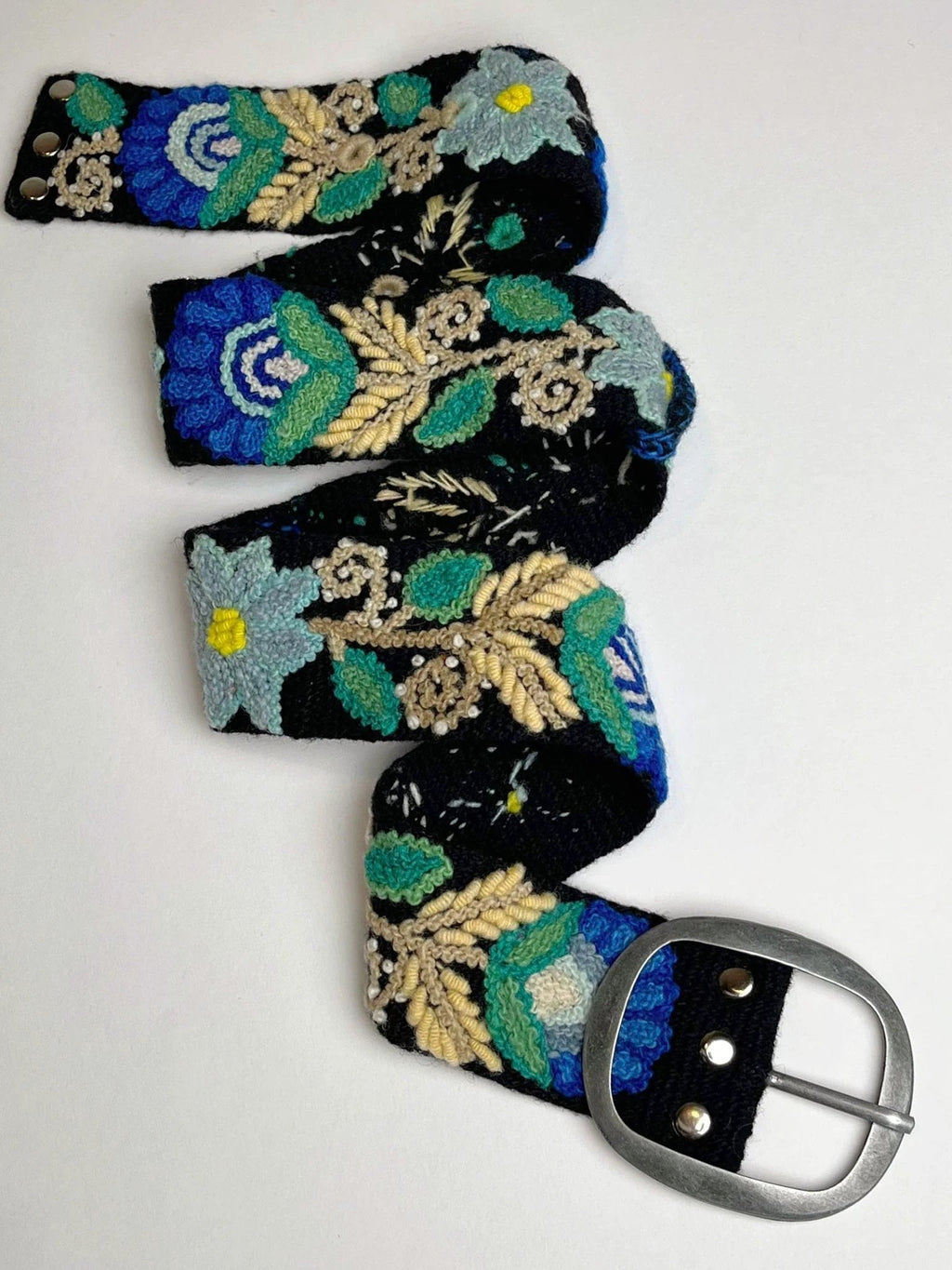Moonlit Garden Embroidered Belt by Ash & Rose