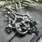 Moonstone Italian Cimaruta Pendant in Sterling Silver Pendant La Vie Bien Moonstone Italian Cimaruta Pendant in Sterling Silver