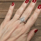 Moonstone Saint Brigid's Cross of Ireland Ring Ring La Vie Bien Moonstone Saint Brigid's Cross of Ireland Ring