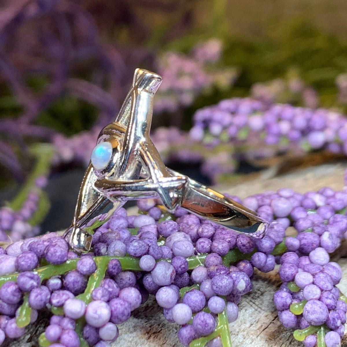 Moonstone Saint Brigid's Cross of Ireland Ring Ring La Vie Bien Moonstone Saint Brigid's Cross of Ireland Ring