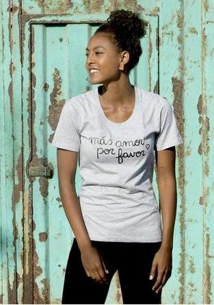 More Love Please Tee - Grey by Fair Anita