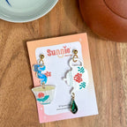 Morning Tea Mismatch Acrylic Earrings Earrings and Accessories La Vie Bien Morning Tea Mismatch Acrylic Earrings