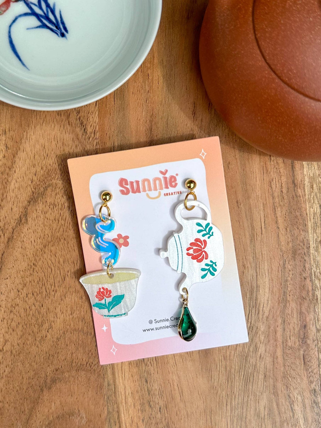 Morning Tea Mismatch Earrings Earrings La Vie Bien Morning Tea Mismatch Earrings