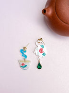 Morning Tea Mismatch Earrings Earrings La Vie Bien Morning Tea Mismatch Earrings