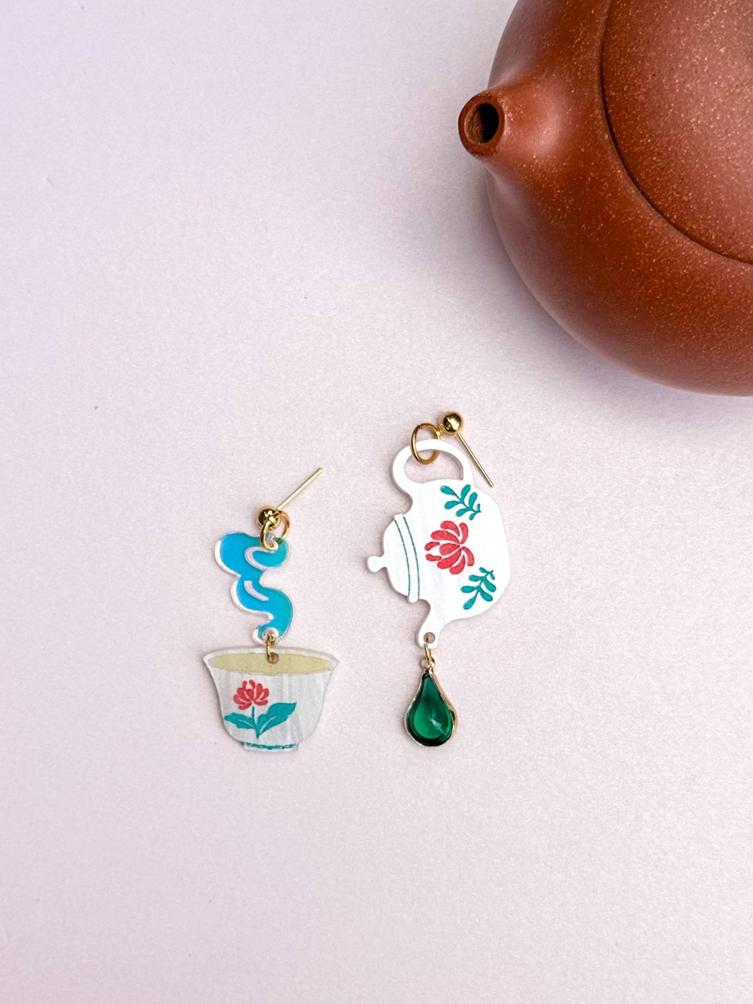 Morning Tea Mismatch Earrings Earrings La Vie Bien Morning Tea Mismatch Earrings