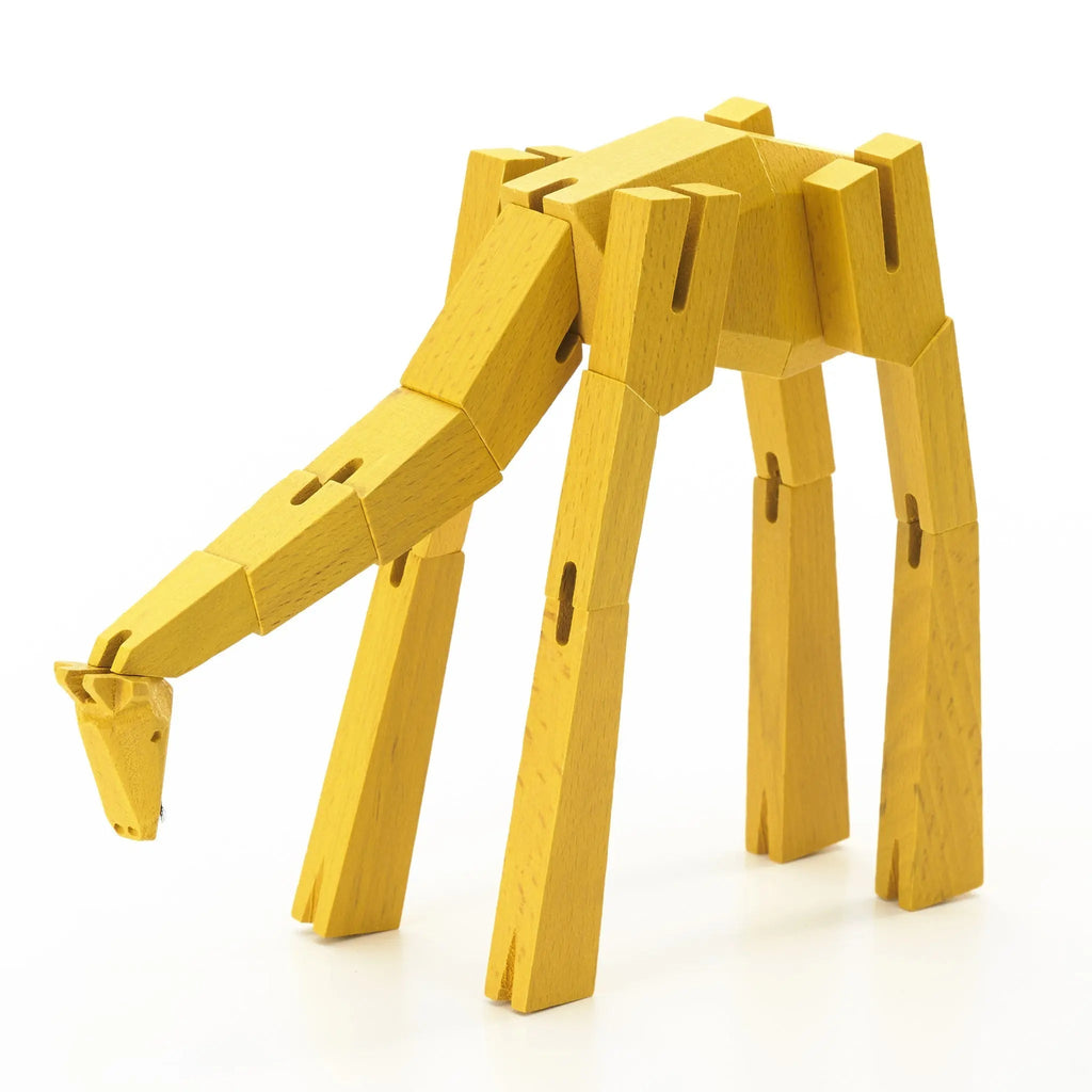 Morphits® Modern Wooden Giraffe Decor – Interactive Puzzle & Art Piece