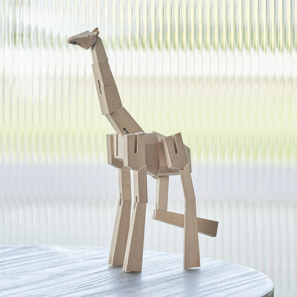 Morphits® Modern Wooden Giraffe Decor – Interactive Puzzle & Art Piece