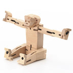 Morphits® Modern Wooden Monkey Decor – Interactive Puzzle & Art Piece by Yoshiaki Ito Design
