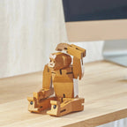 Morphits® Modern Wooden Monkey Decor – Interactive Puzzle & Art Piece by Yoshiaki Ito Design