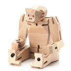 Morphits® Modern Wooden Monkey Decor – Interactive Puzzle & Art Piece by Yoshiaki Ito Design